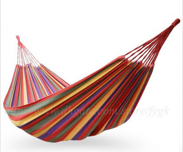 Summer 200cm*100cm Camping bed tourism hunting Leisure hammock double outdoor swing canvas String hammock for the sleep