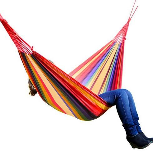 wholesale outdoor canvas hammock hammock indoor leisure hammock swing send tying send hostel bag