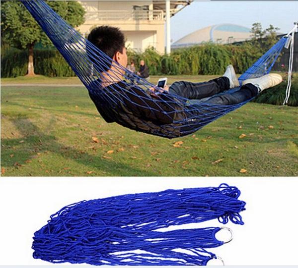 Outdoor Portable Camping Hammock Garden Hanging Mesh Hammock 200x80cm