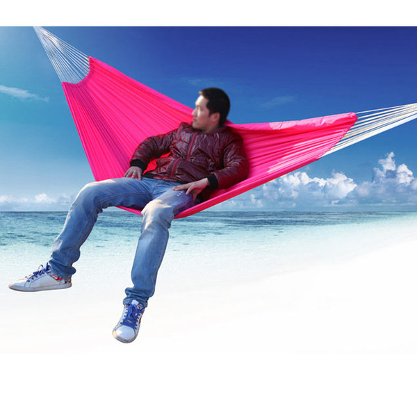 Bearing 120KG Parachute Cloth Double Person Camping Survival Hammock Breathable Comfortable Casual Swing Bed Travel Hiking Hammock SK412