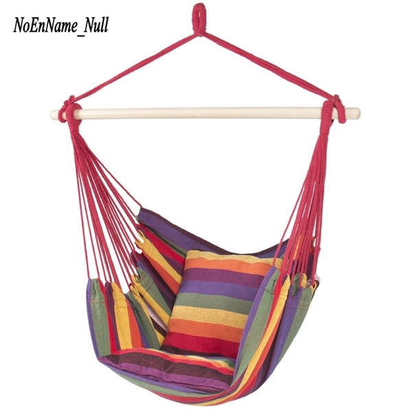 Wholesale- Portable Outdoor Hammock Swing Indoor Household Cradle Chair Dormitory Leisure Hanging Chair With 2 Cushions Hammocks Wholesale