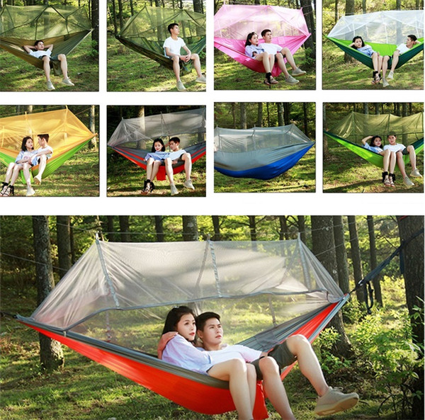 high quality Mosquito Net Hammock Outdoor Camping Portable Hanging Bed Mosquito Net Outdoor Hammock T5I111