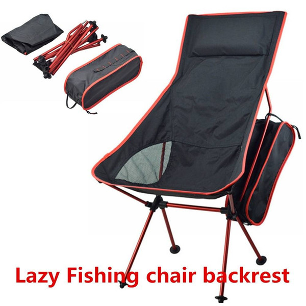 Home Garden Men Males Furniture Outdoor Portable Lightweight Aluminum Folding Chair Lazy Casual Fishing Chair Backrest 2490