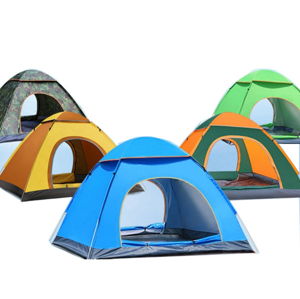 Camping Tent Automatic 2 Person Tents Instant Quick Cabana Sun Shelter Folding Garden Sets Outdoor Fishing Camping Tools 5 Colors YW2972