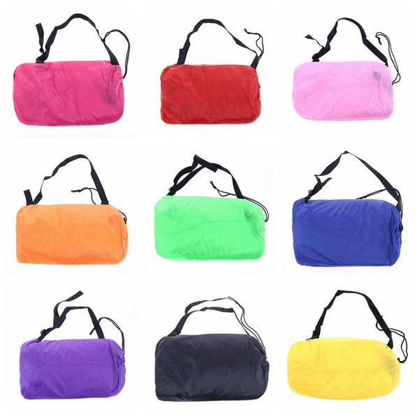 Inflatable Outdoor Lazy Couch Air Sleeping Sofa Lounger Bag Camping Beach Bed Beanbag Sofa Chair Banana Sofa 1pcs