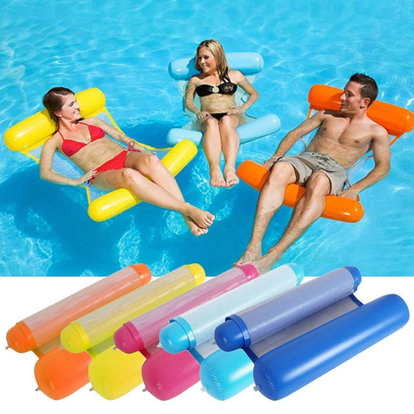 Floating Water Hammocks Swimming Pools Lounge Chair Inflatable Summer Outdoor Articles Multi Colors Wear Resistant 22 8xd F1
