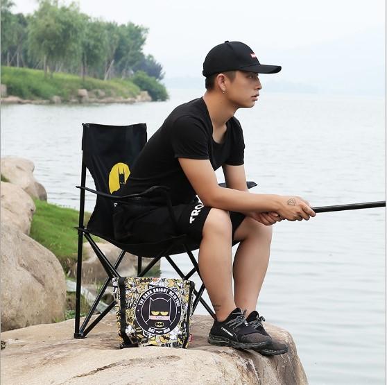 Fishing chair portable outdoor folding folding chair beach leisure chair art sketch stool Maza