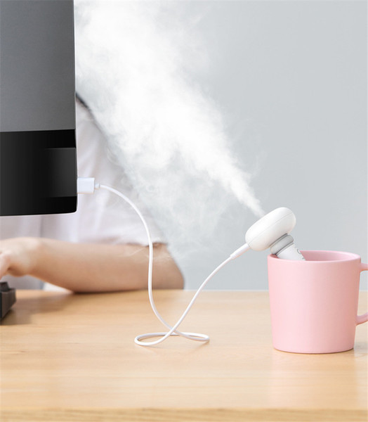 New USB Mini Humidifier Portable Universal Doughnut Mini Spray USB Humidifier Small Size Office Humidifier Free shipping