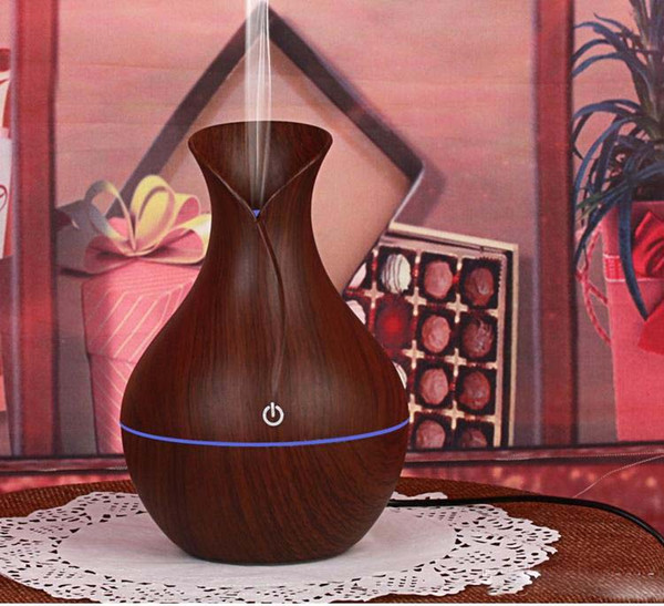 Wood Grain Aroma Humidifier Essential Oil Diffuser Air Purifier USB Humidifier for Office Household Sleep