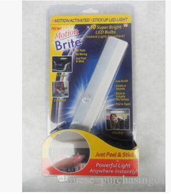 12 Leds Metal Magnet Cupboard Led Sensor Toilet Night Light Rechargeable Household lamps Motion Body Induction Lamp With 3M Tape ANI-219