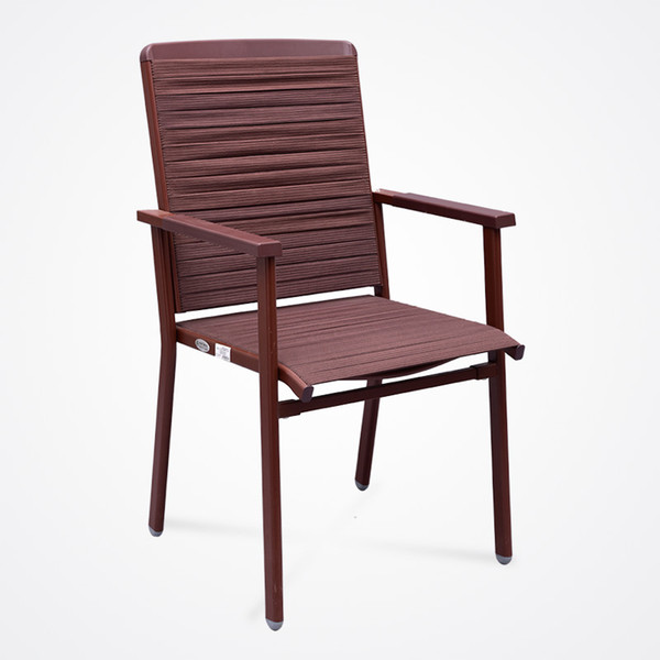 New Design Natural rubber Steel Frame Upholstered Premium rubber Seat Guest/Reception Chair - Modern Stackable Office Chair-Coffee