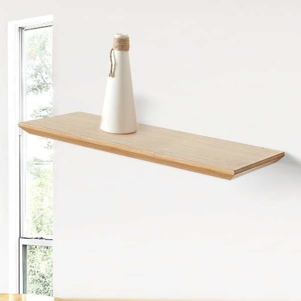 Wall Hanger Shelf Storage Rack Solid Bamboo Living Room Home Decoration Creative Nordic Home Clapboard Rack Solid Wooden Shelf