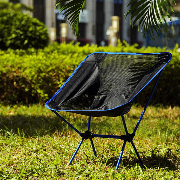 Super-light Breathable Backrest Folding Chair Portable Beach Sunbath Picnic Barbecue Camping Fishing Stool Load Bearing 150 kg