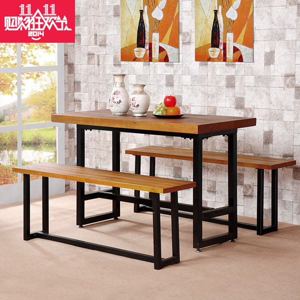 Cheap computer desk desk combination rectangular dining table set furniture home office furniture