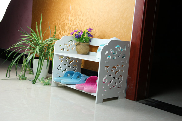 European Style Hollow Out Pattern Shoes Storage Organizer Storage rack