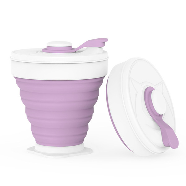 350ML travel telescopic folding cup telescopic folding coffee cup outdoor sports water cup convenient to carry small size