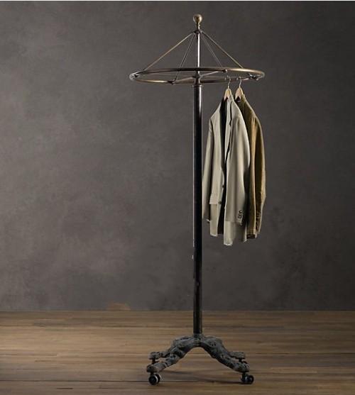 Industrial retro furniture to do the old hanger hangers clothing rack shelf hotel loft style hangers