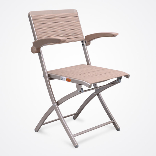 New Design Natural rubber ribbon Steel Frame Upholstered Premium rubber Seat and Back Folding Chair with High elasticity, 480 lbs Capacity
