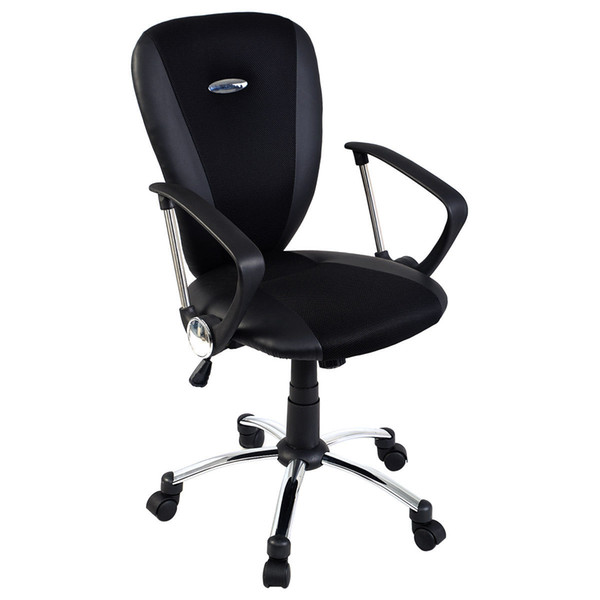 Goplus Modern Ergonomic Computer Task Executive Mid-Back Desk Office Chair Black