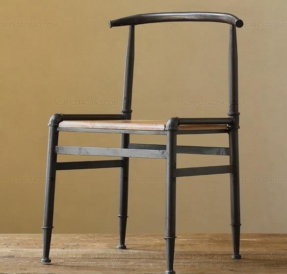 American country to do the old vintage wrought iron bar chairs antique wood chair lounge chair pipe chair Conference Chair