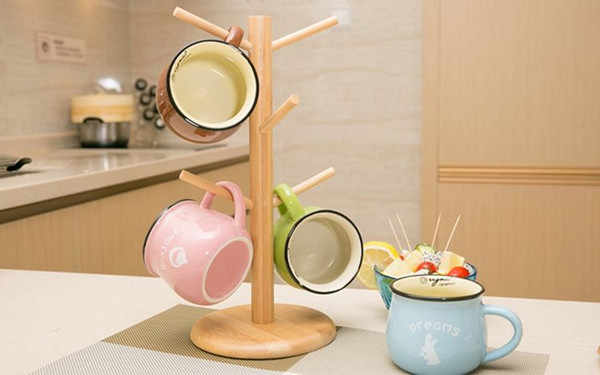 Simple and Modern Floor-standing Coat Rack Solid Wooden Bedroom Hangers