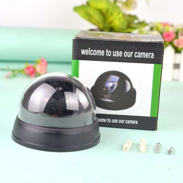 Simulation Camera Monitor Dummy camera For kids Hemispheric With Light 9*9*7cm ABS Flashing light Garden Tricky Product Free Shipping