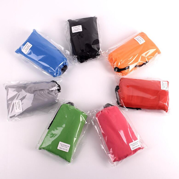 100*140cm Outdoor Beach Waterproof Mini Pad Foldable Travel Picnic Camping Blanket Protable Pocket Mat 7 colors 100Pcs