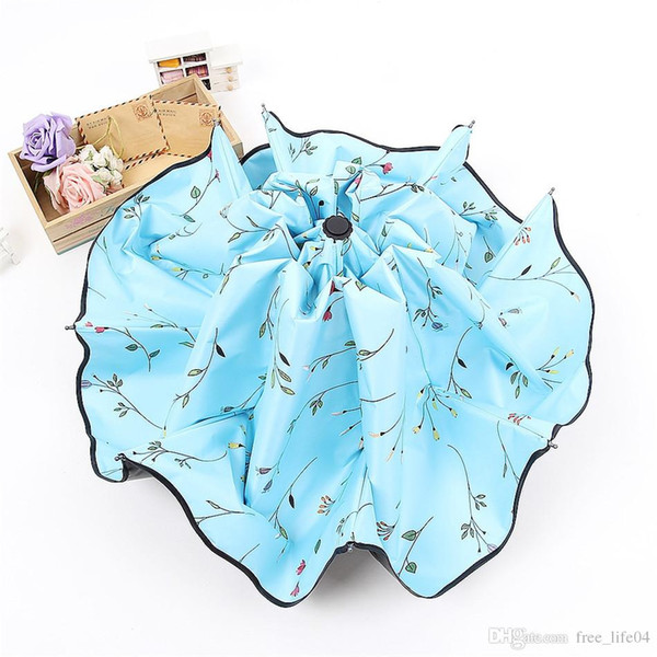 oldable Umbrellas Sun Compact Women Female Ladies Lady Windproof Rain Lovely Flower Candy Colorful UmbrellaII-200