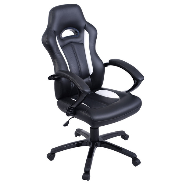 Goplus High Back Race Car Style Bucket Seat Office Desk Chair Gaming Chair New
