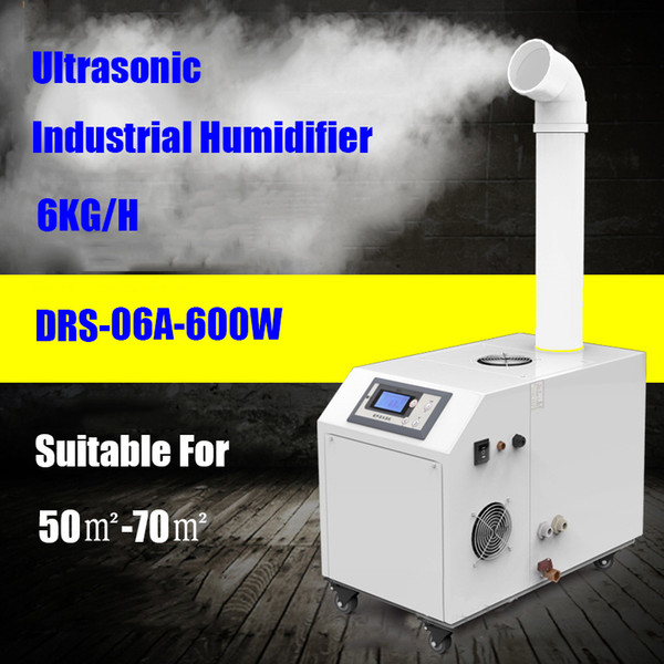 Industrial Ultrasonic Humidifier 220V 600W Commercial Humidifier 6kg/h Big Fog Full Automatic Humidifier Diffuser for Factory Workshop