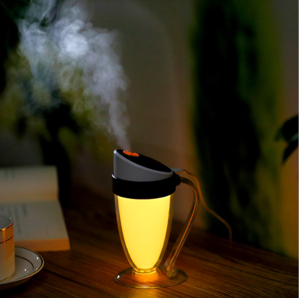 Mini Moonlight cup Aromatherapy Humidifier Mini Desktop Air Humidifier Diffuser USB Automatic Power-Off Mist Maker Fogger For Home