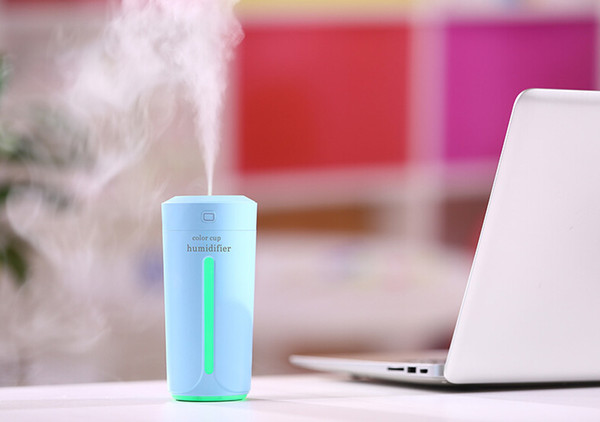 Household Silent Spray Humidifier Office Car Humidifier New Color Cup USB Mini Desktop Air Purifier Night Light Air Purifier