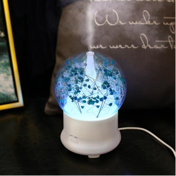 Household USB Flower Air Humidifiers Aromatherapy Oil Air Humidifier Mini Air Purifiers 7 Color Night Light USB diffuser