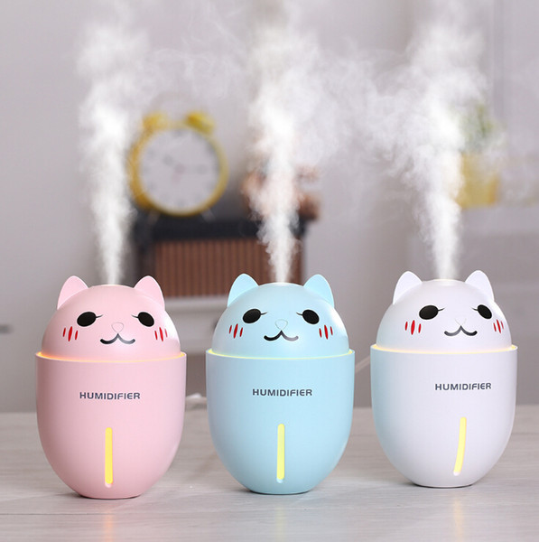 Mini car humidifier creative bedroom desktop air purifier mute cartoon cute pet USB portable three-in-one humidifier