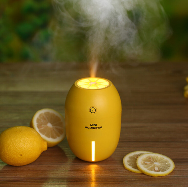 Night light humidifier USB creative home models ultrasound mini mute home office desktop lemon small humidifier