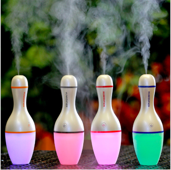 Creative bowling Aromatherapy Humidifier Mini Desktop Air Humidifier Diffuser USB Automatic Power-Off Mist Maker Fogger For Home