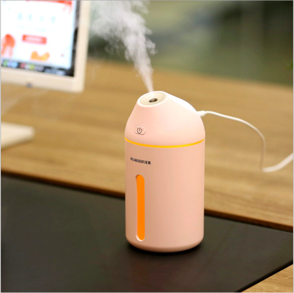 New Household Ultrasonic Aroma Diffuser Air Humidifier Lovely Small Fog Essential Oil Diffuser Colorful Night Light Mist Maker