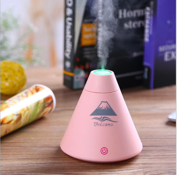 Mini Simulation Volcano Aromatherapy Humidifier Mini Desktop Air Humidifier Diffuser USB Automatic Power-Off Mist Maker Fogger For Home