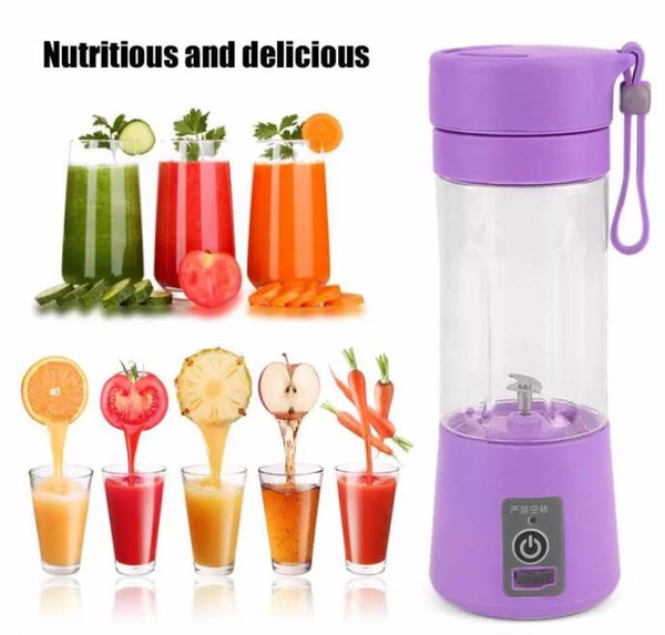 Multi-function juicer Household electric juicer 4 blade leaf portable mini charging juice cup travel out for special