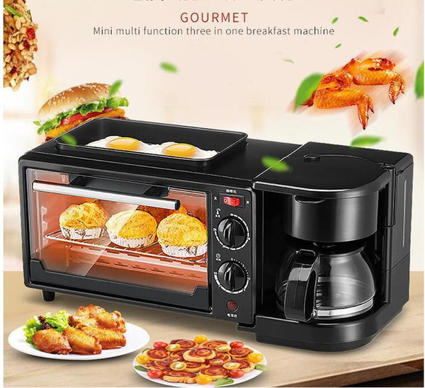 3 in 1 Breakfast Makers Home multifunctional breakfast machine coffee electric oven Mini breakfast machine