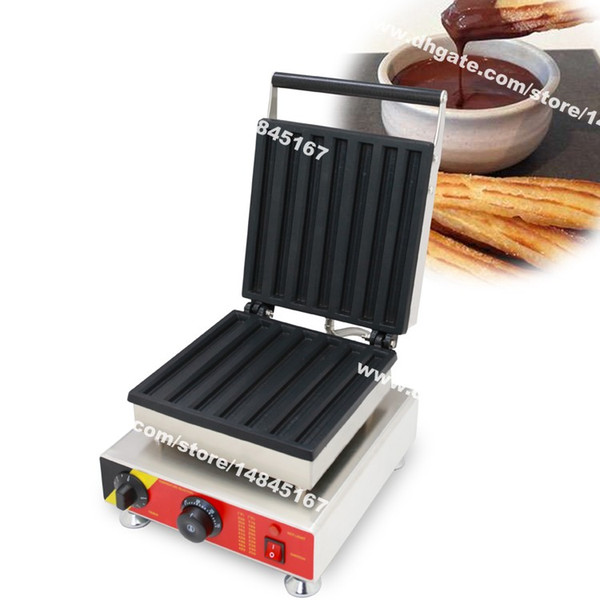 Free Shipping Commercial Use Non-stick 110v 220v Electric 7pcs 23cm Baked Spainish Churro Maker Iron Machine Baker