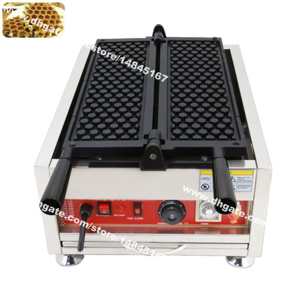 Free Shipping Turnable Plate Commercial Use Non-stick 110v 220v Electric Honeycomb Waffle Baker Maker Iron Machine