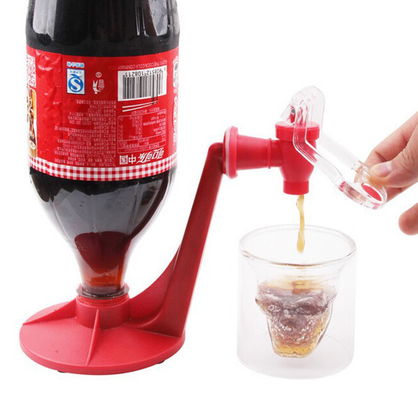 Creative Upside Down Beverage Fountains Portable Orange Juice Drink Switch Magic Taps Home Soda Water Dispenser Without Power Source