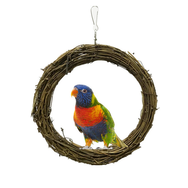 Ebay Amazon Parrot Bird Articles Parrot Vine Circle Swing Rattan Plaited Articles Gnaw Toys