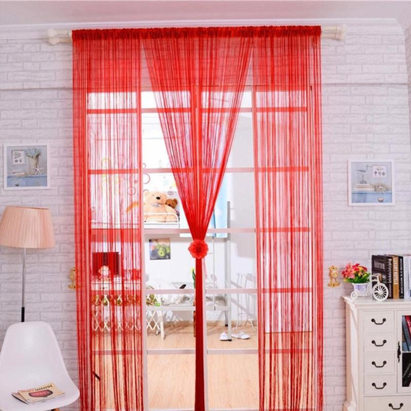 Modern Tulle Curtain Window Door Blackout sheer Home decorative curtains for living room 3