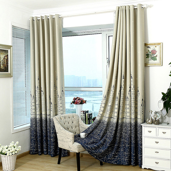 Window Treatment Castle Modern Blinds Silver Stamping Heavy Thick Blackout Living Room Bedroom Insulation Curtain Home Decor