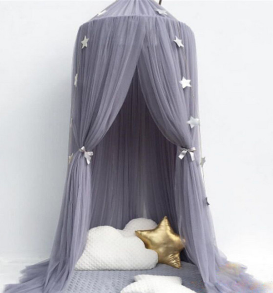 Elegant Children's Mosquito Net Fantasy Crib Canopy Hammock Prevent Insect Bite Bed Hanging Top Dome Household Bedding