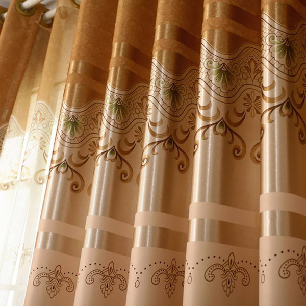 Rome Aristocratic Classics Window Treatments Panel Curtains Grommet Top Half Shading Curtain for Living Room Bedroom 1 Pack