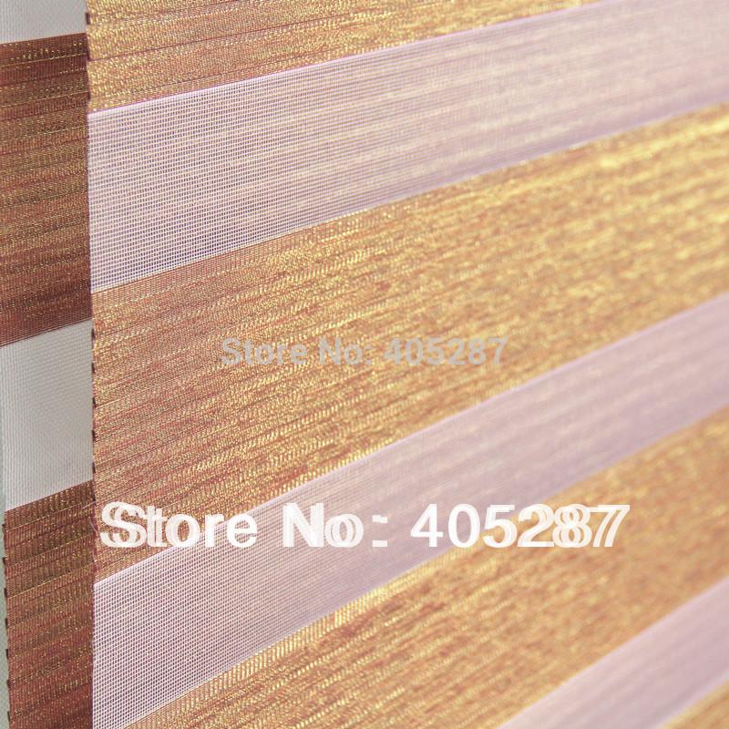 Wholesale-Silver 7 Layer Rainbow Blinds Zebra Blinds Double layer shutter fabric blinds curtain louvers