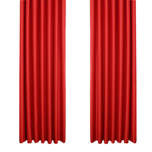 Blackout Curtain Room Thermal Insulated Grommet Darkening Drape for Bedroom Living Room 39 x 84 Inch (Red)